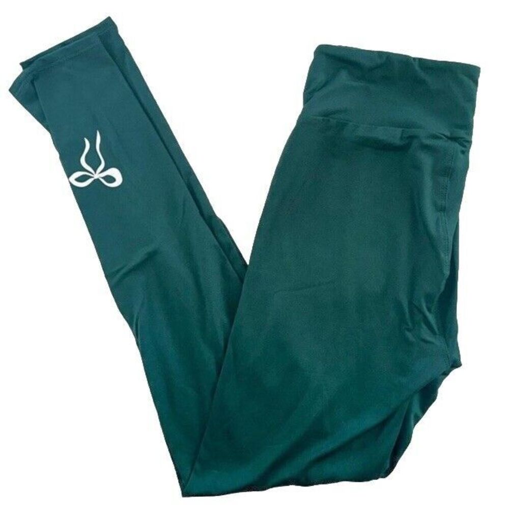 LuLaRoe Womens Leggings Size TC Solid Emerald Green Bows Bow Tall‎ And Curvy NWT